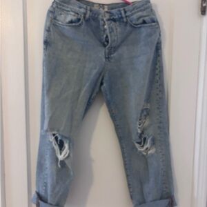 We the free Blue Distressed Women Jeans
